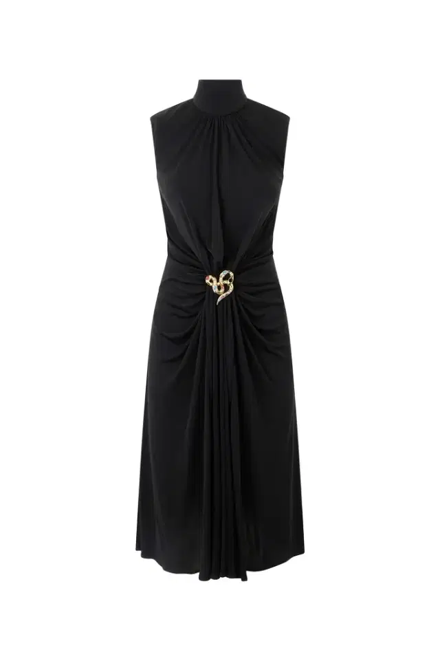 Roberto Cavalli Draped Midi Dress