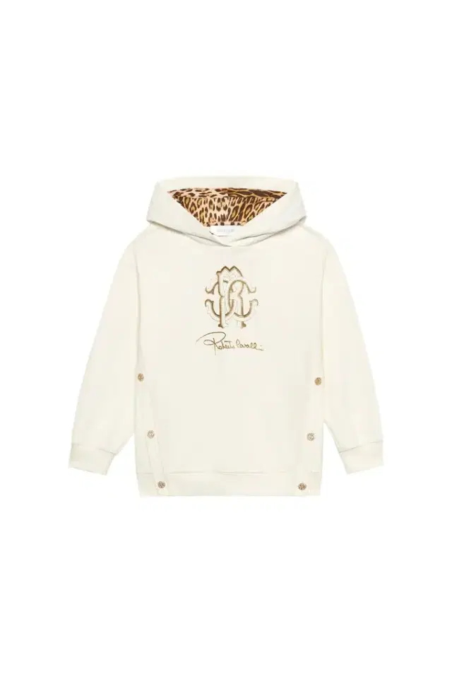Roberto Cavalli Jaguar Skin Hooded Sweatshirt