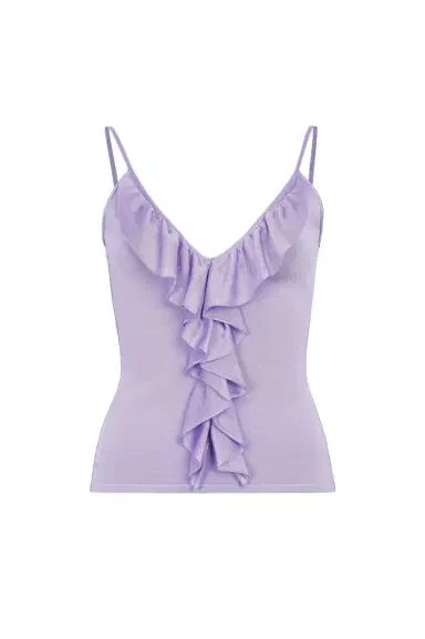 Roberto Cavalli Ruffle-detailed vest top | Thumbnail 1