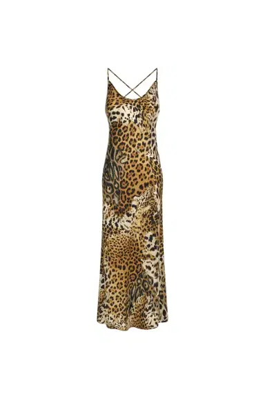 Roberto Cavalli Jaguar Skin print lingerie dress | Thumbnail 1