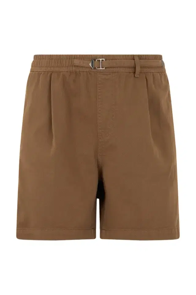 Roberto Cavalli Brown Belted Cotton Shorts
