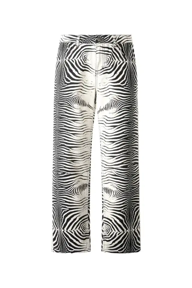 Roberto Cavalli Pants With White Tigress Print