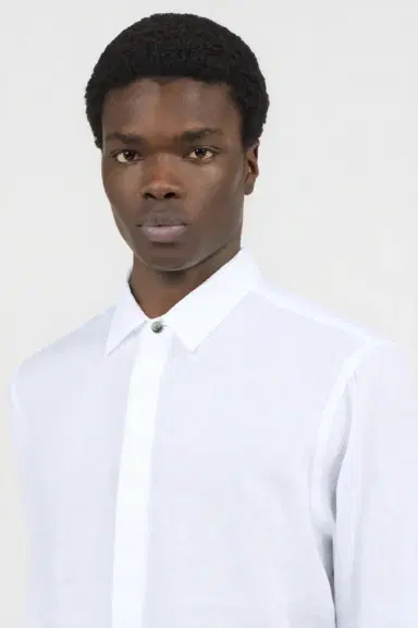 Roberto Cavalli White Linen Shirt | Thumbnail 4 Roberto Cavalli White Linen Shirt | Thumbnail 4