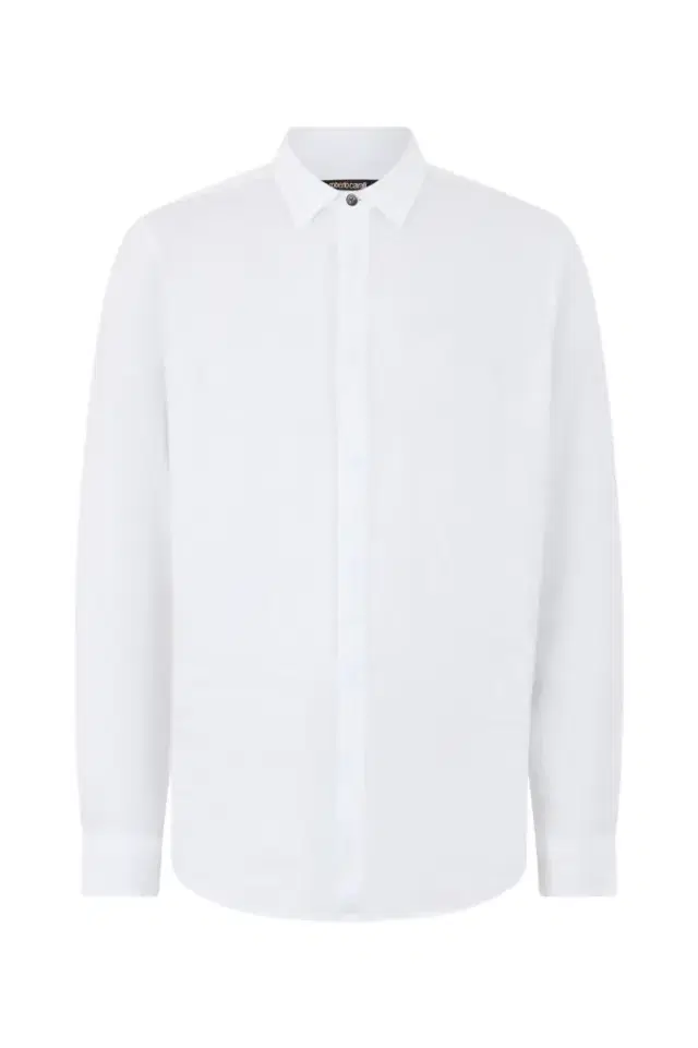 Roberto Cavalli White Linen Shirt