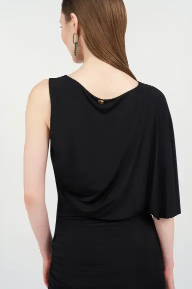 Roberto Cavalli Asymmetric Draped Maxi Dress | Thumbnail 6