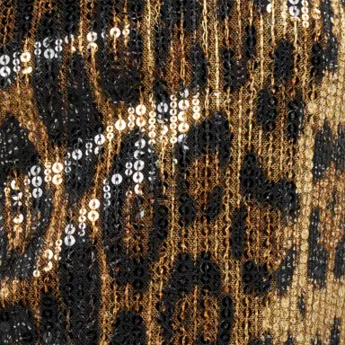 Roberto Cavalli Sequin Mini Dress with Animal Print | Thumbnail 4 Roberto Cavalli Sequin Mini Dress with Animal Print | Thumbnail 4
