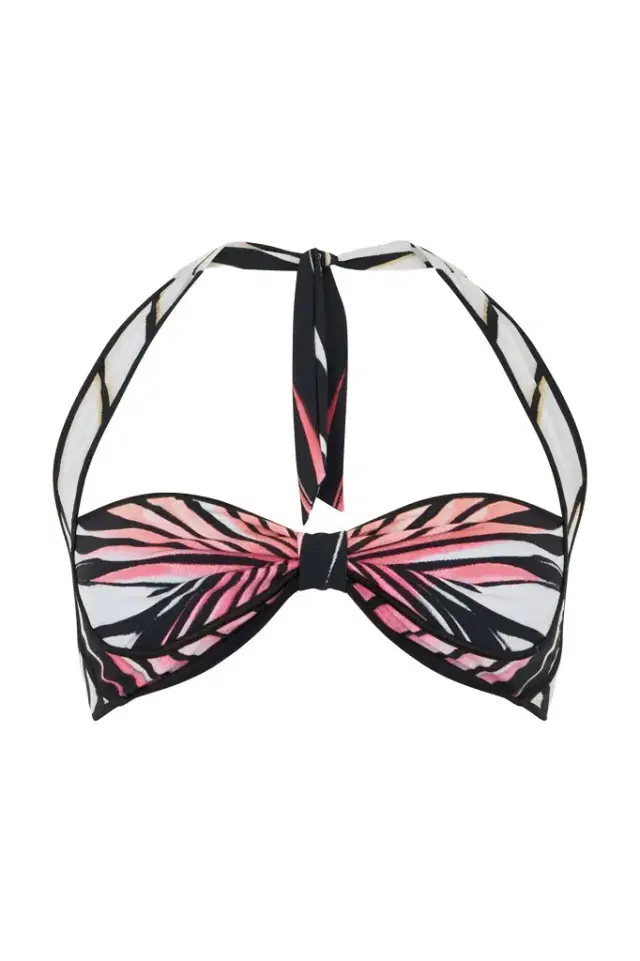 Ray Of Paradise Print Bikini Top