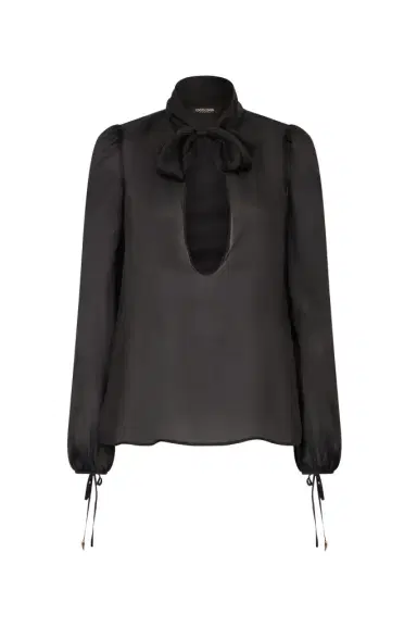 Roberto Cavalli Shirt With Bow And Cutout | Thumbnail 1 Roberto Cavalli Shirt With Bow And Cutout | Thumbnail 1