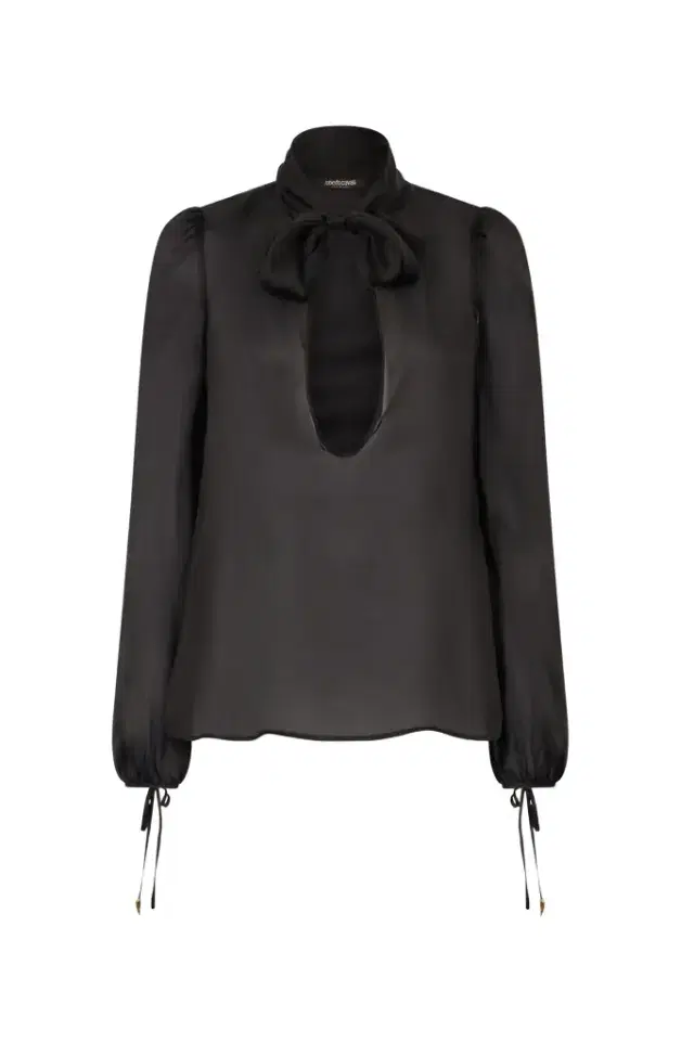 Roberto Cavalli Shirt With Bow And Cutout