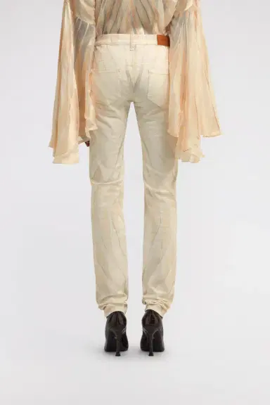 Roberto Cavalli Ray Of Gold Print Skinny Cotton Trousers | Thumbnail 3