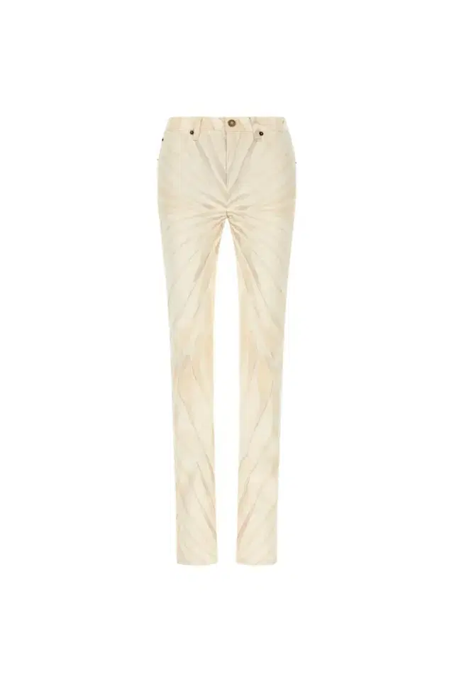 Roberto Cavalli Ray Of Gold Print Skinny Cotton Trousers