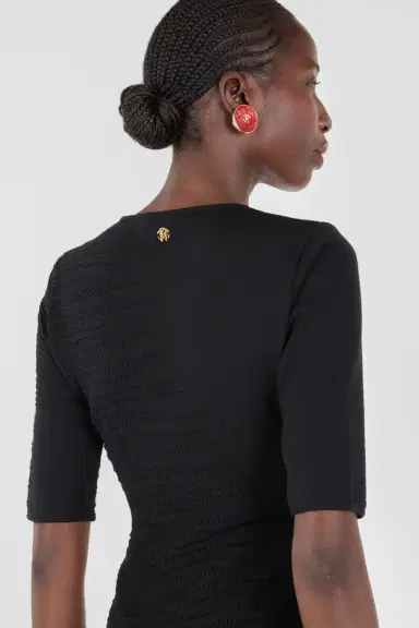 Roberto Cavalli Midi Dress Openwork Detailing | Thumbnail 5