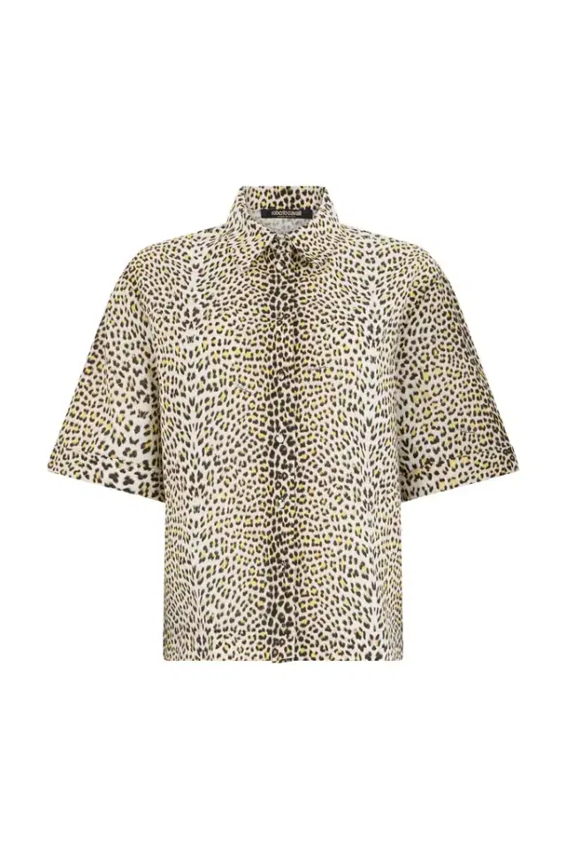 Roberto Cavalli Baby Jaguar Print Shirt
