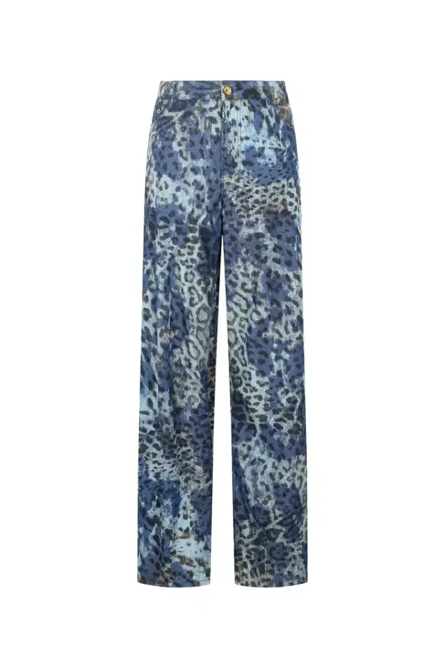 Roberto Cavalli Jeans With Jaguar Skin Print