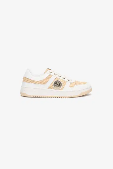 Roberto Cavalli Braided Rafia-Effect Sneakers | Thumbnail 2 Roberto Cavalli Braided Rafia-Effect Sneakers | Thumbnail 2