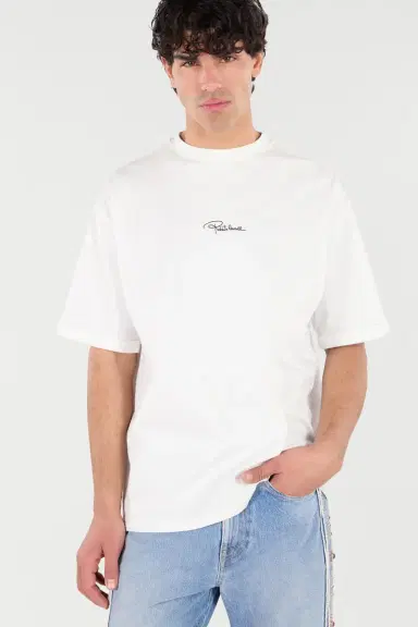 Roberto Cavalli Cotton T-Shirt With Embroidered Logo | Thumbnail 5