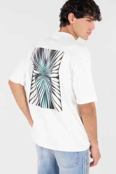 Roberto Cavalli Cotton T-Shirt With Embroidered Logo | Thumbnail 6