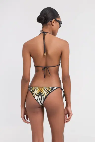 Roberto Cavalli Ray Of Gold Print Bikini Top | Thumbnail 3 Roberto Cavalli Ray Of Gold Print Bikini Top | Thumbnail 3
