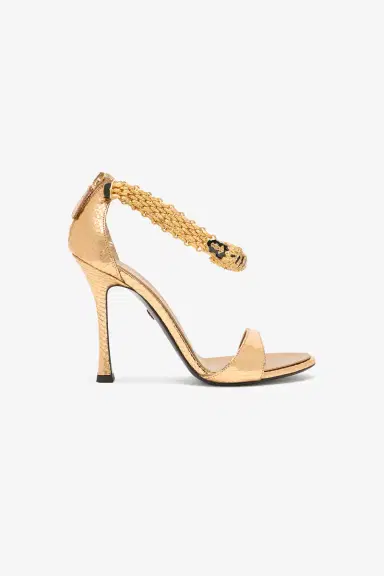 Roberto Cavalli Sandals With Heel And Bejeweled Tigers | Thumbnail 2 Roberto Cavalli Sandals With Heel And Bejeweled Tigers | Thumbnail 2