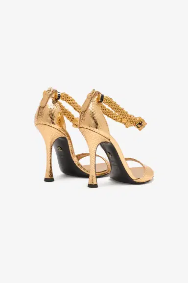 Roberto Cavalli Sandals With Heel And Bejeweled Tigers | Thumbnail 3 Roberto Cavalli Sandals With Heel And Bejeweled Tigers | Thumbnail 3