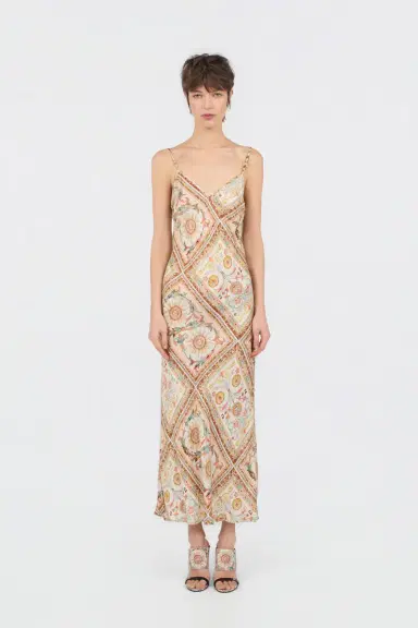Roberto Cavalli Persian Tarot Print Slip Dress | Thumbnail 2 Roberto Cavalli Persian Tarot Print Slip Dress | Thumbnail 2