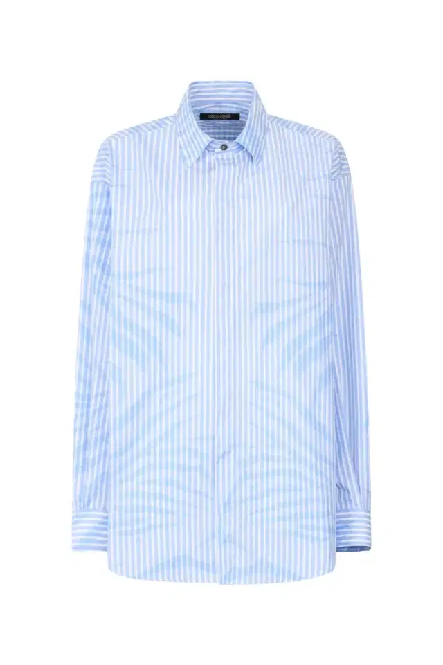 Roberto Cavalli Striped Shirt With Zebra Pattern