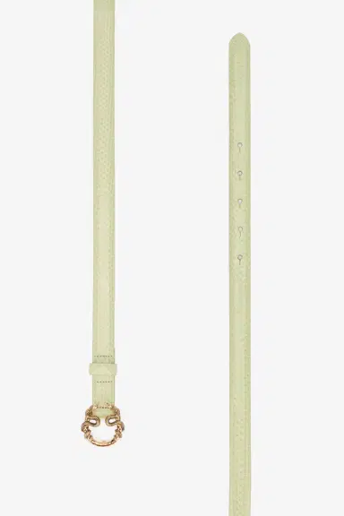 Roberto Cavalli Light Green Leather Belt With Snake Buckle | Thumbnail 2 Roberto Cavalli Light Green Leather Belt With Snake Buckle | Thumbnail 2