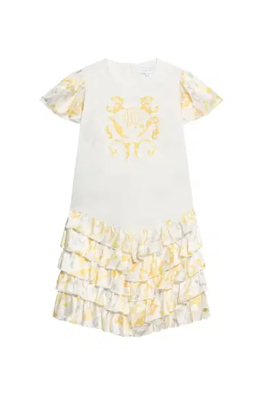 Roberto Cavalli Children's Dress with Araldic print | Thumbnail 1
