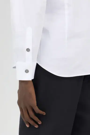 Roberto Cavalli White Tuxedo Shirt | Thumbnail 5