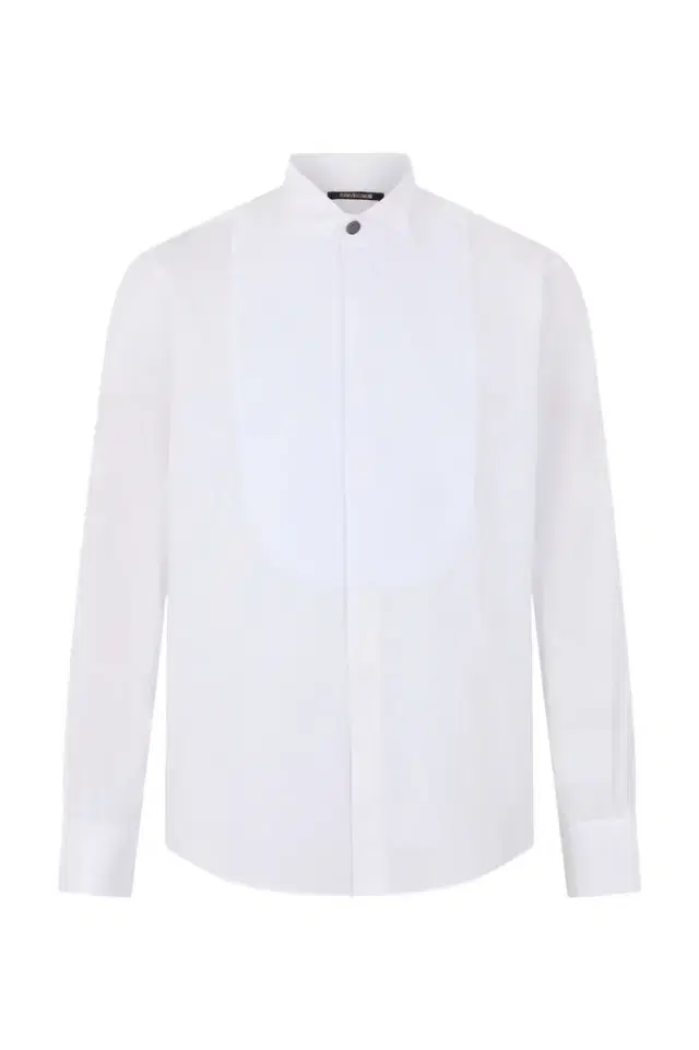 Roberto Cavalli White Tuxedo Shirt