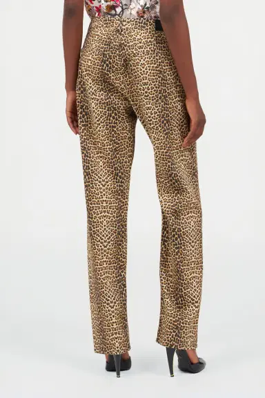 Roberto Cavalli Baby Jaguar Print Flare Pants | Thumbnail 3