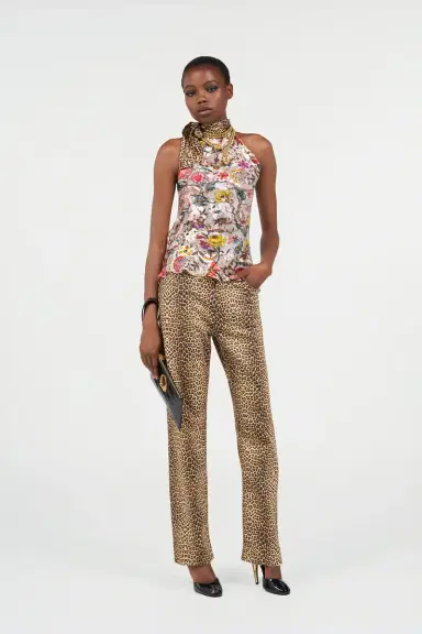 Roberto Cavalli Baby Jaguar Print Flare Pants | Thumbnail 7