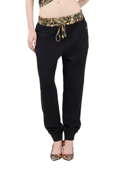 Roberto Cavalli Sports Pants With Python Print Waistband | Thumbnail 1 Roberto Cavalli Sports Pants With Python Print Waistband | Thumbnail 1