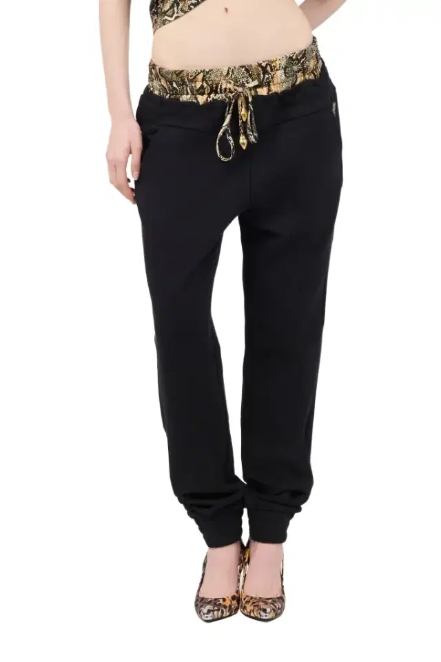 Roberto Cavalli Sports Pants With Python Print Waistband