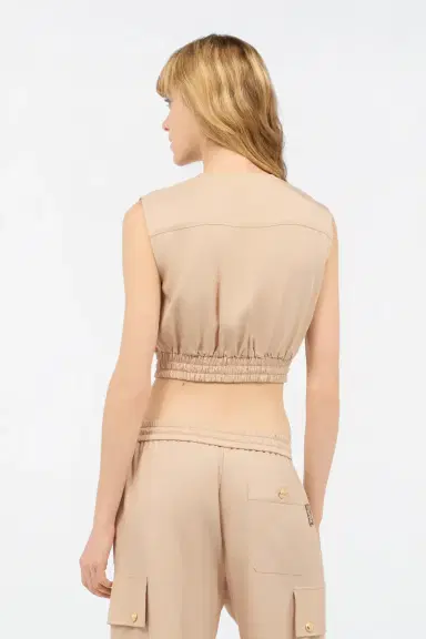 Roberto Cavalli Crop Top With Utility Pockets | Thumbnail 3
