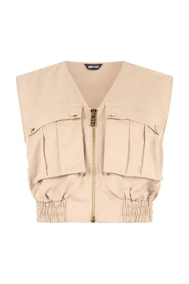 Roberto Cavalli Crop Top With Utility Pockets | Thumbnail 1