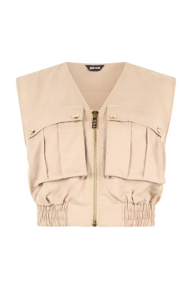 Roberto Cavalli Crop Top With Utility Pockets
