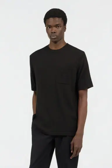 Roberto Cavalli Black Knit T-Shirt with Monogram RC | Thumbnail 2
