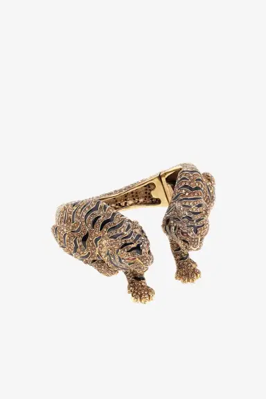 Roberto Cavalli Roar Gold Tiger Head Bracelet | Thumbnail 4