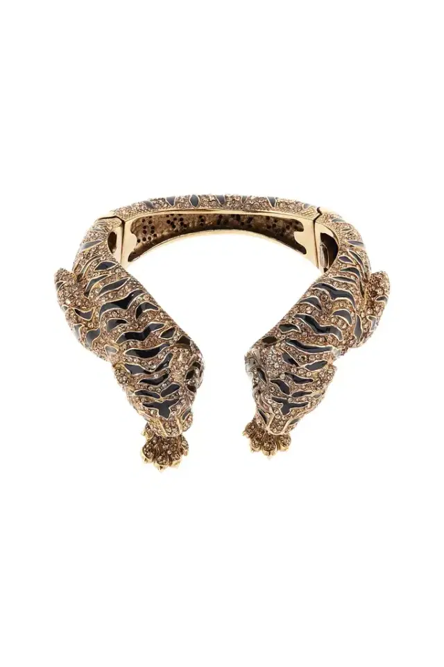 Roar Gold Tiger Head Bracelet
