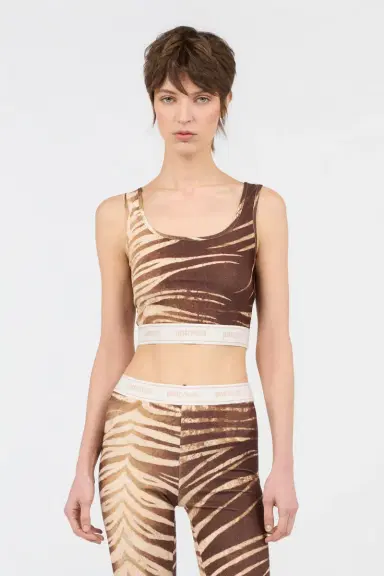 Roberto Cavalli Natural Barb Print Top | Thumbnail 2 Roberto Cavalli Natural Barb Print Top | Thumbnail 2