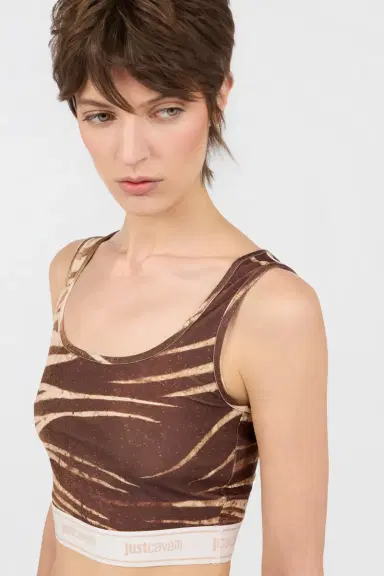 Roberto Cavalli Natural Barb Print Top | Thumbnail 4 Roberto Cavalli Natural Barb Print Top | Thumbnail 4