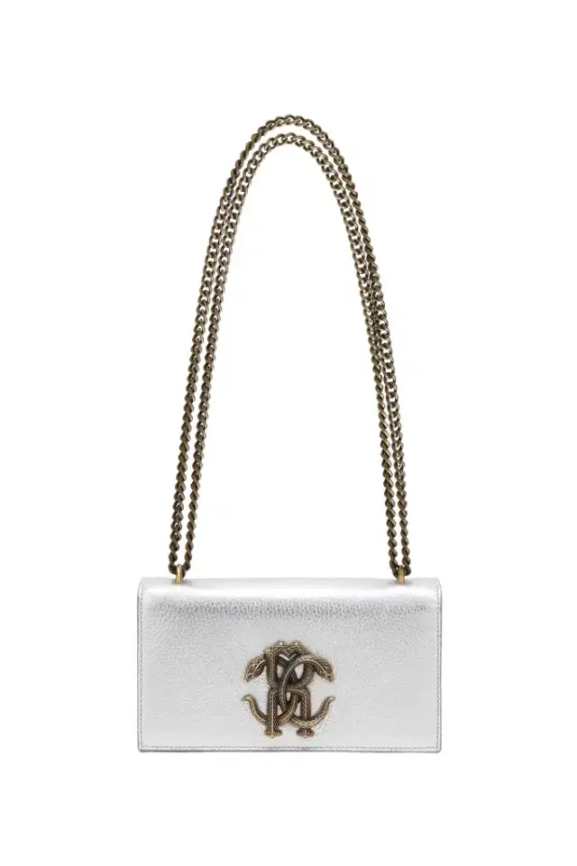 Roberto Cavalli Bag with Mirror Snake Monogram