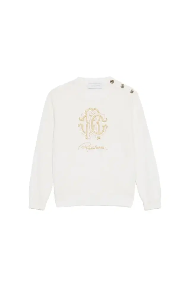 Roberto Cavalli Sweatshirt With RC Monogram And Logo