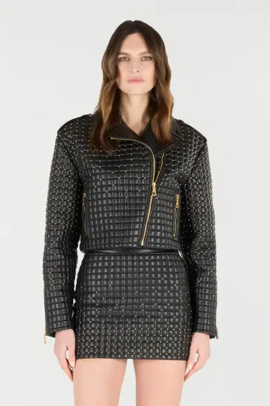 Roberto Cavalli Cropped Jacket With 3D-Effect Quilting | Thumbnail 2