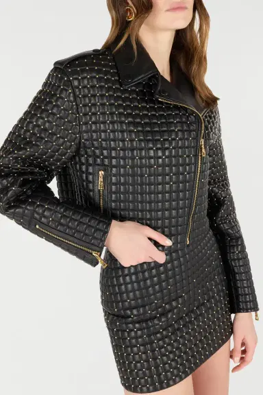 Roberto Cavalli Cropped Jacket With 3D-Effect Quilting | Thumbnail 4