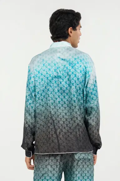 Roberto Cavalli Silk Shirt with Monogram | Thumbnail 3