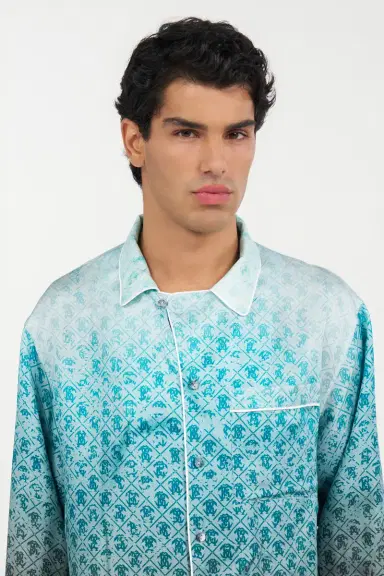 Roberto Cavalli Silk Shirt with Monogram | Thumbnail 5