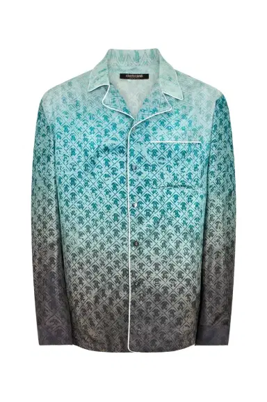 Roberto Cavalli Silk Shirt with Monogram | Thumbnail 1