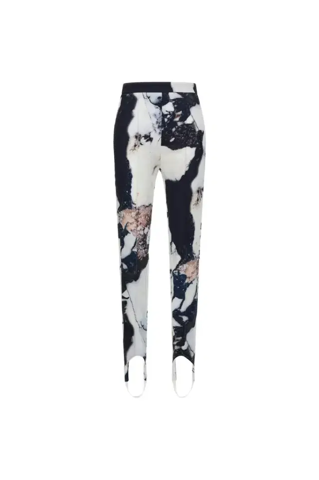 Roberto Cavalli Marble Print Pants